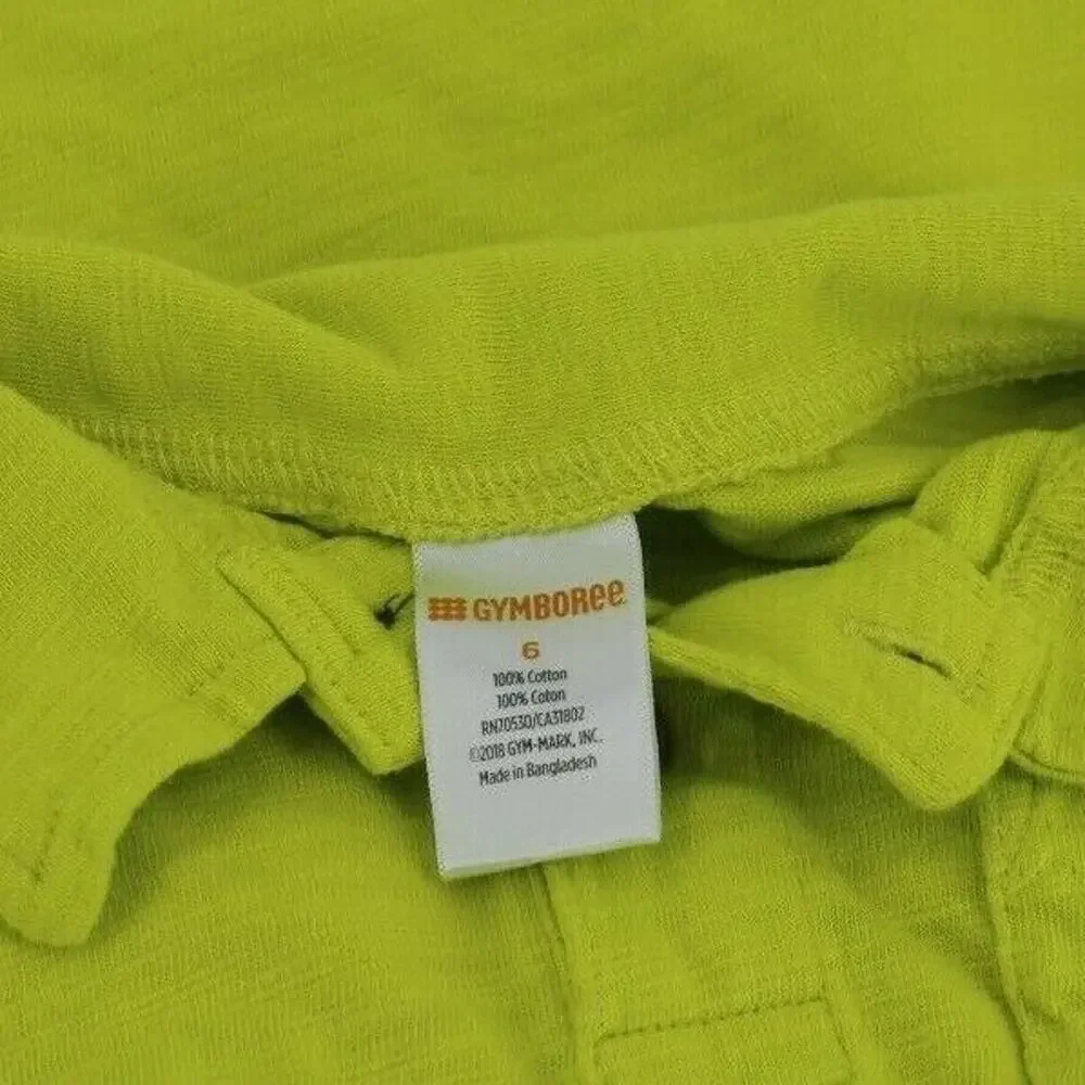 Gymboree Boys Lot of 2 Green & Gray Short Sleeve Polo Shirts Youth Size Small/6